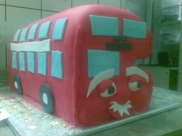 červeny autobus, torta, Ostané torty pre deti červeny autobus, torta, Ostané torty pre deti, Tina0, 1