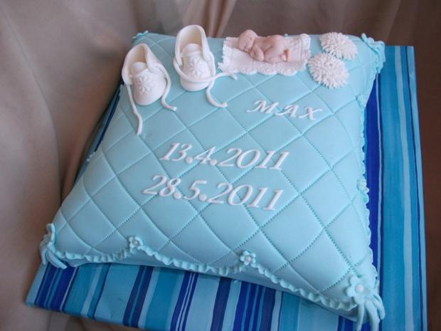 krstinovy vankušik, torta, Torty na krstiny krstinovy vankušik, torta, Torty na krstiny, Alenik, 1