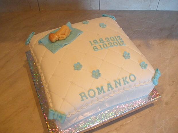 Vankúšik, torta, Torty na krstiny, Iveta Barlíková, 1