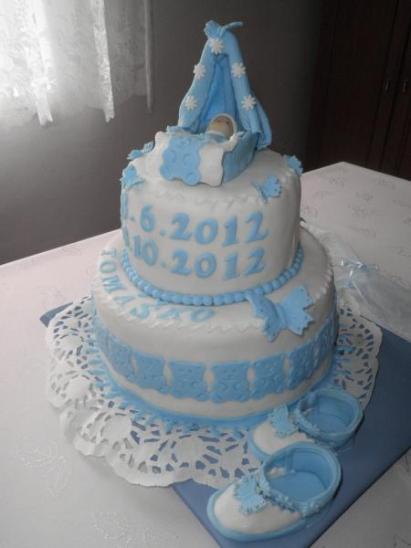 torta s papučkami, torta, Torty na krstiny, LM, 1