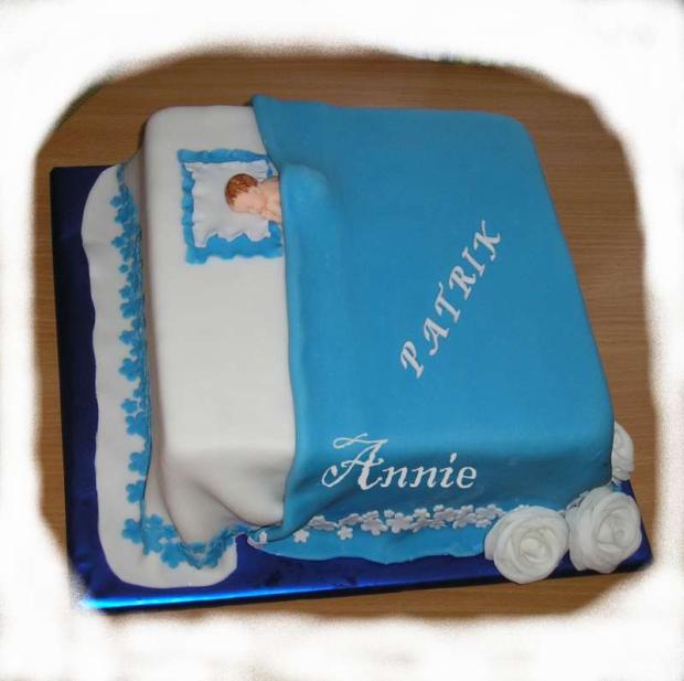 krst modrá 2, torta, Torty na krstiny, annie.b, 1