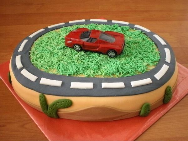 Autodráha, torta, Torty autíčka, vláčiky, Ildi B., 1