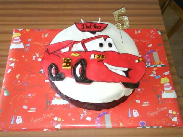 auto cars 1, torta, Torty autíčka, vláčiky, GILlienka, 1