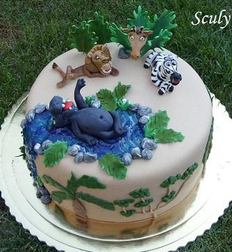 Madagaskar, torta, Narodeninové torty Madagaskar, torta, Narodeninové torty, Sculy, 1