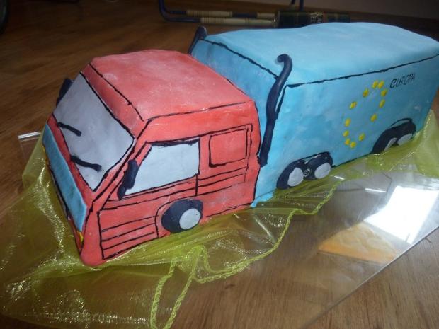 kamion, torta, Torty autíčka, vláčiky, Mirka H., 1