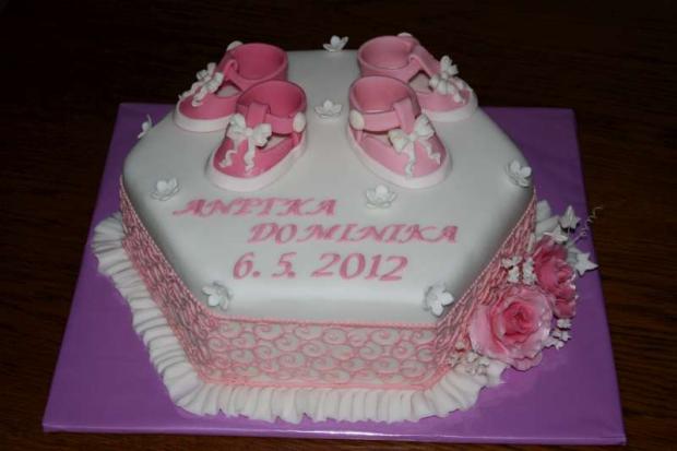 Krstinová pre dvojičky, torta, Torty na krstiny Krstinová pre dvojičky, torta, Torty na krstiny, stanula, 1