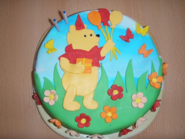 Macko Pu, torta, Rozprávkové torty, bzucinka, 1