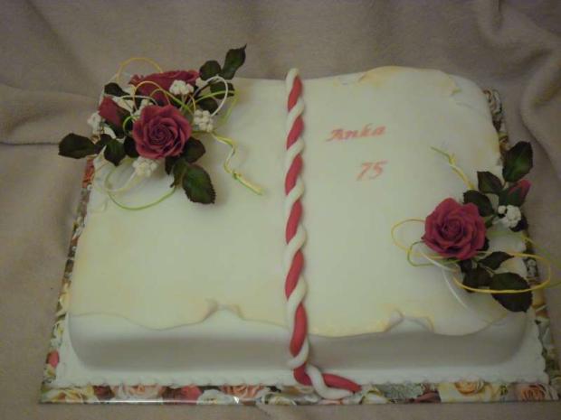 Narodeninová k 75, torta, Narodeninové torty Narodeninová k 75, torta, Narodeninové torty, ZuzkaM, 1