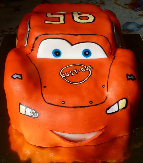 Mcqueen 2, torta, Torty autíčka, vláčiky, Kaga, 1
