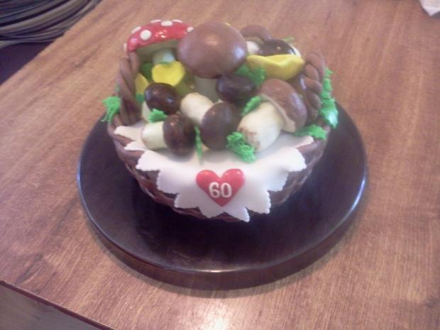 košík s hríbami, torta, Narodeninové torty košík s hríbami, torta, Narodeninové torty, 26majuska, 1