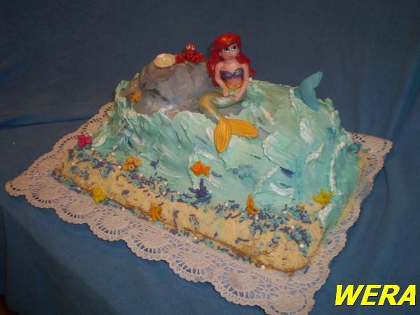 malá mořská víla, torta, Rozprávkové torty, WERA, 1