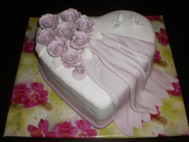 svadobné srdce, torta, Svadobné torty svadobné srdce, torta, Svadobné torty, Mária G, 1