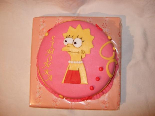 líza simpson, torta, Rozprávkové torty, zuzkapo, 1