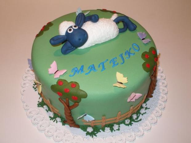 Ovečka Shaun, torta, Rozprávkové torty Ovečka Shaun, torta, Rozprávkové torty, KatkaRF, 1