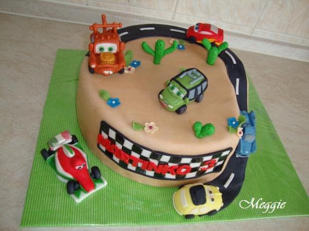 Cars, torta, Torty autíčka, vláčiky, Meggie, 1