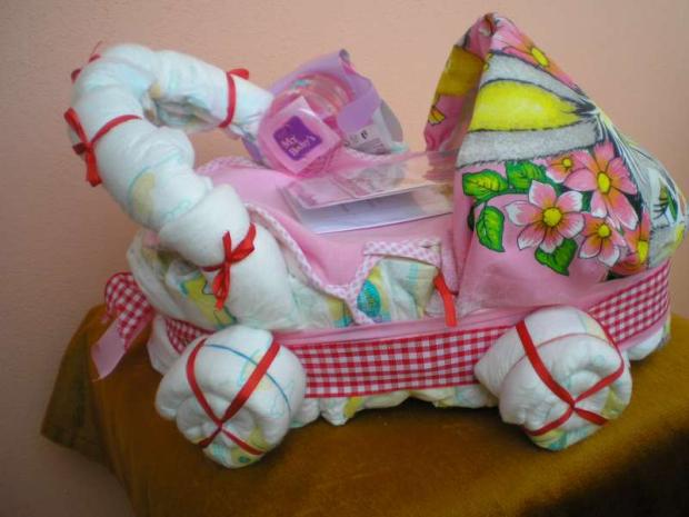 plienková torta kočík, torta, Torty na krstiny, tatik, 1