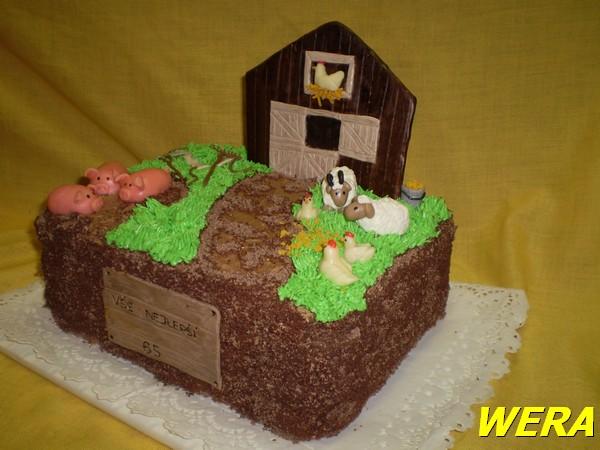 dvorek se zvířátky, torta, Torty so zvieratkami dvorek se zvířátky, torta, Torty so zvieratkami, WERA, 1