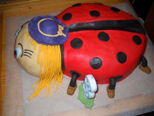 Lienka z boku, torta, Torty so zvieratkami, milocka, 1