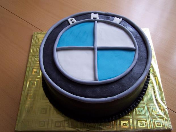 znak BMW, torta, klara., 1