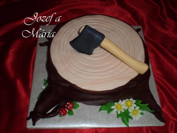 Peň, torta, Narodeninové torty, Jozef a Mária, 1