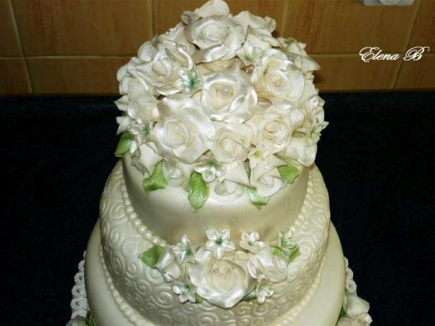 detail kvetov, torta, Svadobné torty detail kvetov, torta, Svadobné torty, Elena B, 1