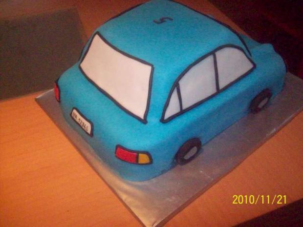 autičko zo zadu, torta, Torty autíčka, vláčiky, Zdenci, 1