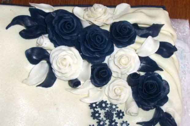 na přání k 25 modrá, torta, Narodeninové torty, Gabuš, 1