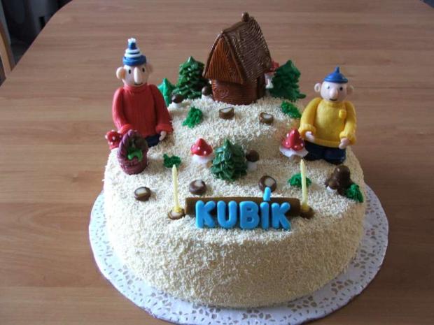 PAT a MAT na houbách, torta, Rozprávkové torty PAT a MAT na houbách, torta, Rozprávkové torty, HankaJ, 1