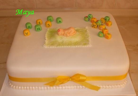 Krstiny , torta, Torty na cirkevné sviatky, Maya, 1