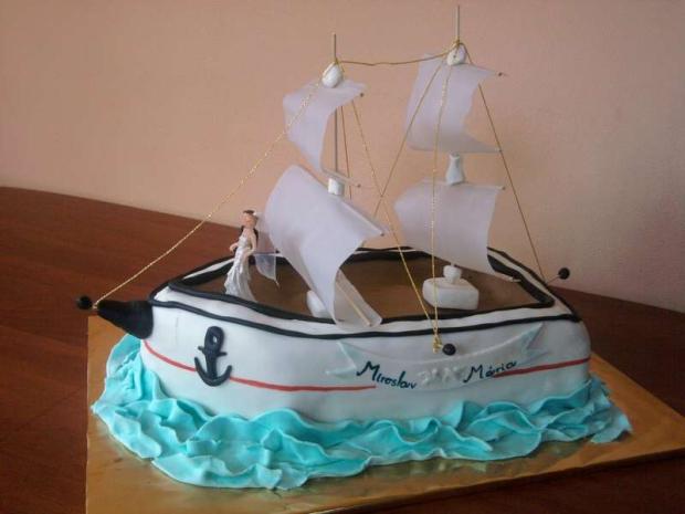 Svadobna lod 3, torta, Svadobné torty Svadobna lod 3, torta, Svadobné torty, Dobrusik, 1