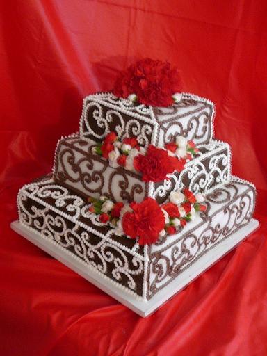 svadobná s kvetmi, torta, Svadobné torty svadobná s kvetmi, torta, Svadobné torty, tatianatn, 1