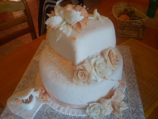 Svadobná merunková, torta, Svadobné torty, miselK, 1