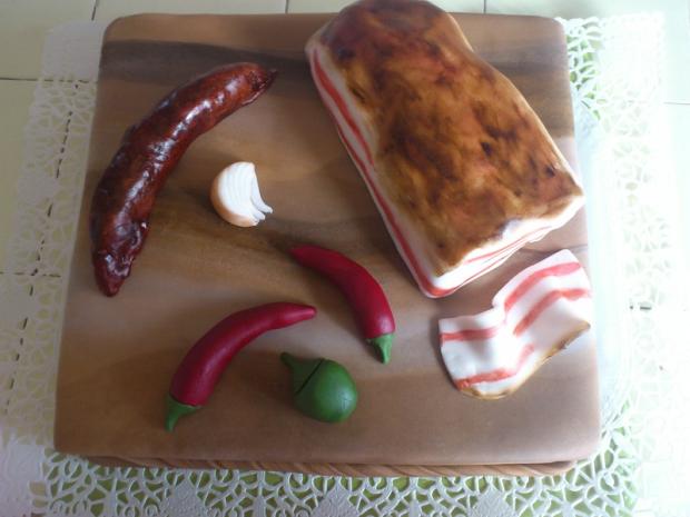 Slanina, torta, Narodeninové torty, tinkita, 1