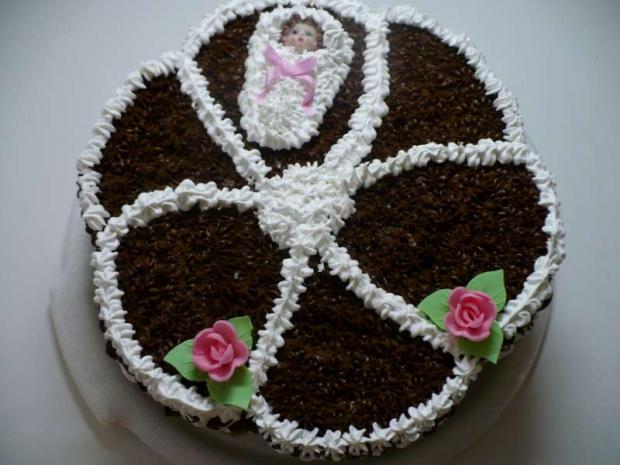 Penová torta na krstiny, torta, Torty na krstiny, Alu123, 1
