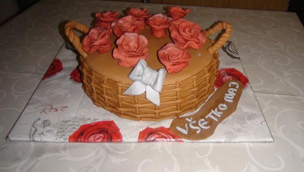košík k narodeninám, torta, Narodeninové torty, emika_nr, 1