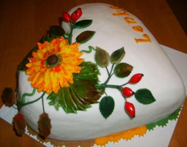 Srdiečko - jesenná variácia..., torta Srdiečko - jesenná variácia..., torta, MamaEma, 1