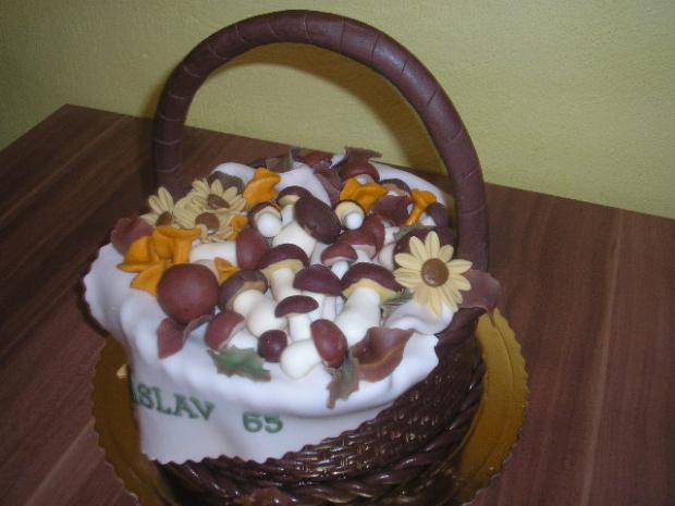 Košík s hubami, torta, Narodeninové torty Košík s hubami, torta, Narodeninové torty, Denideni, 1