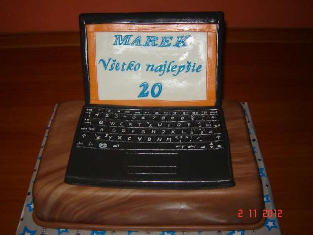 notebook, torta, Narodeninové torty notebook, torta, Narodeninové torty, Macka, 1