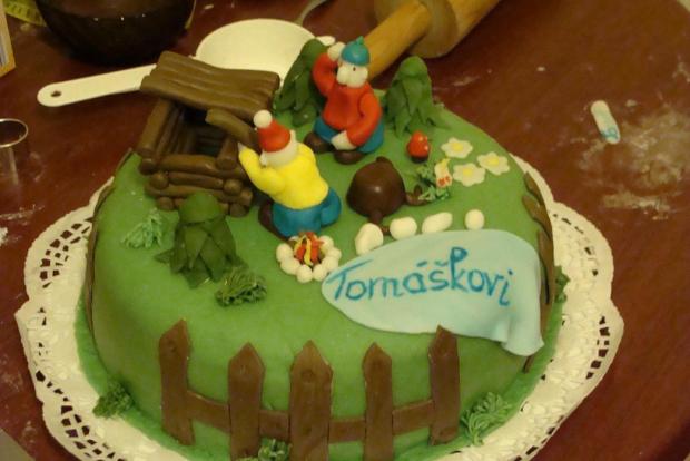 PAT A  MAT PRE MALEHO  KUTILA, torta, Rozprávkové torty, mimasn, 1