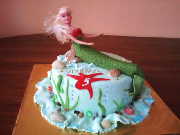Morska panna, torta, Torty pre dievčatá, Dobrusik, 1