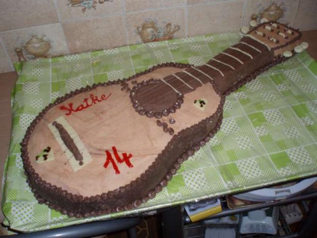 gitara, torta, Terka, 1