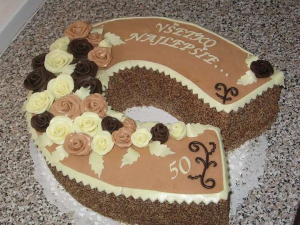Podkovička k jubileu, torta, Narodeninové torty, Lubka212, 1
