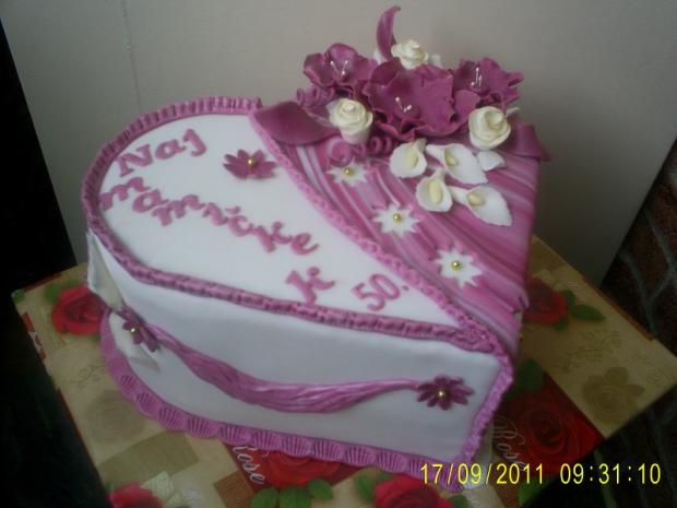 Srdiecko pre naj mamicku, torta, Narodeninové torty, olinockaaa, 1