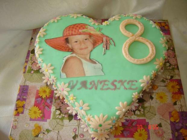 detská - srdiečko pre Vanessku, torta, Torty pre dievčatá, majovka, 1