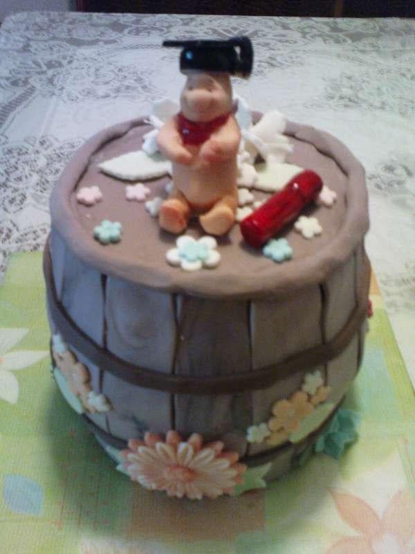 na promocie ,macko Pú s červeným diplomom, torta, Torty - škola, stužková na promocie ,macko Pú s červeným diplomom, torta, Torty - škola, stužková, GABIKA SZ., 1