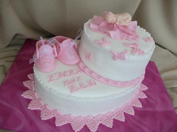 Ružovučká na krst:-), torta, Torty na krstiny Ružovučká na krst:-), torta, Torty na krstiny, Alenik, 1