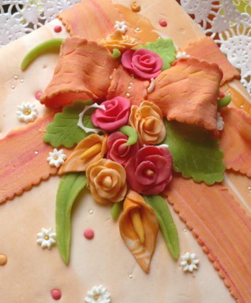 a detail minikvietkov, torta, Ozdoby na torty, judita.v, 1