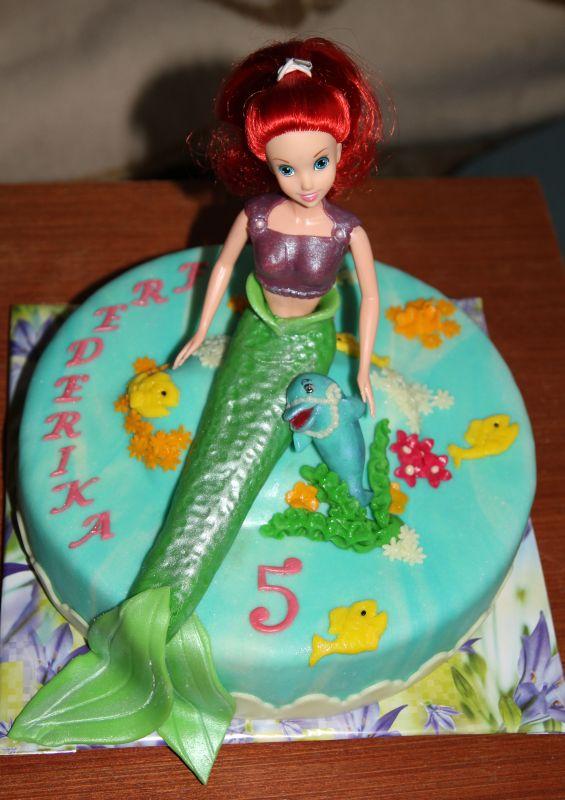 Ariel pre Frederiku, torta, Rozprávkové torty, eva.s, 1