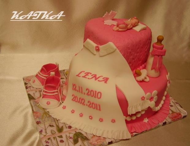 krst Lena, torta, Torty na cirkevné sviatky krst Lena, torta, Torty na cirkevné sviatky, Katka Ozsvaldova, 1