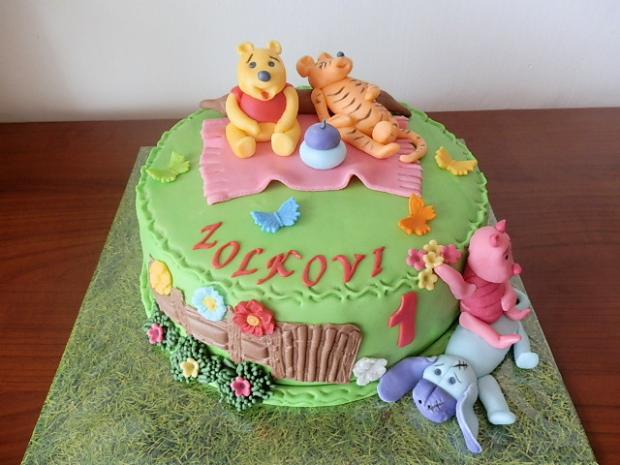 Macko Pú a kamaráti, torta, Rozprávkové torty Macko Pú a kamaráti, torta, Rozprávkové torty, Ildi B., 1